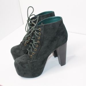 Platform Lace Up Booties
